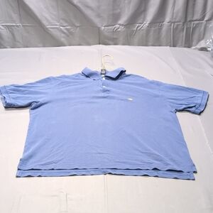 Brooks‎ Brothers Mens 346 Ocean Blue Polo Shirt Casual Cotton Logo Size XL